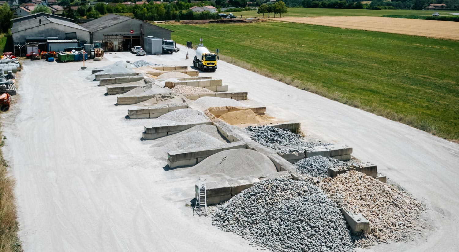 Photo des matériaux de la carrière de la société Chapuis Matériaux